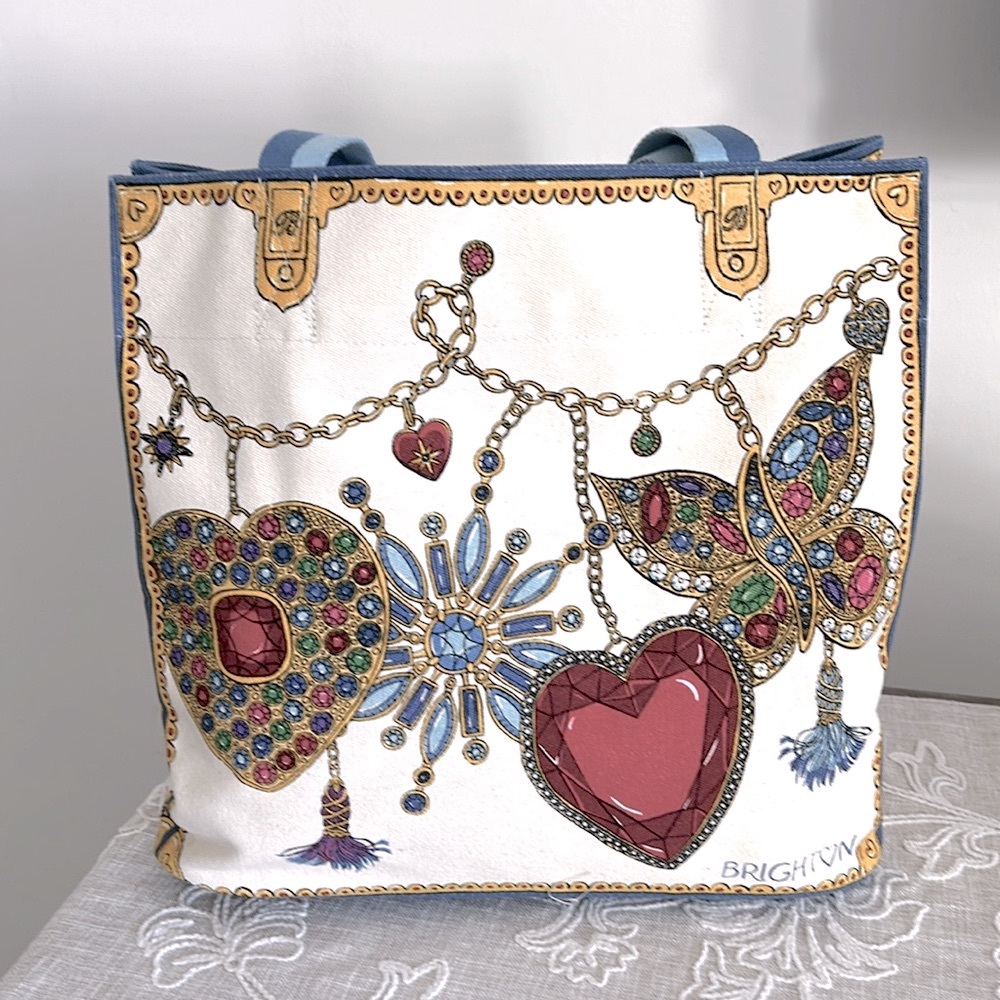 Brighton NWT Glittering Love Large Tote Bag - Picture 2 of 10